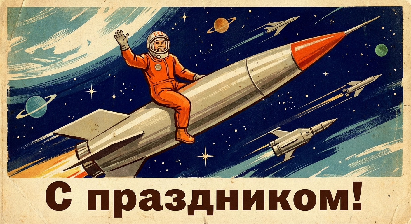 Глава города Алексей Соколов и председатель горсовета поздравляют всех с Днем космонавтики!