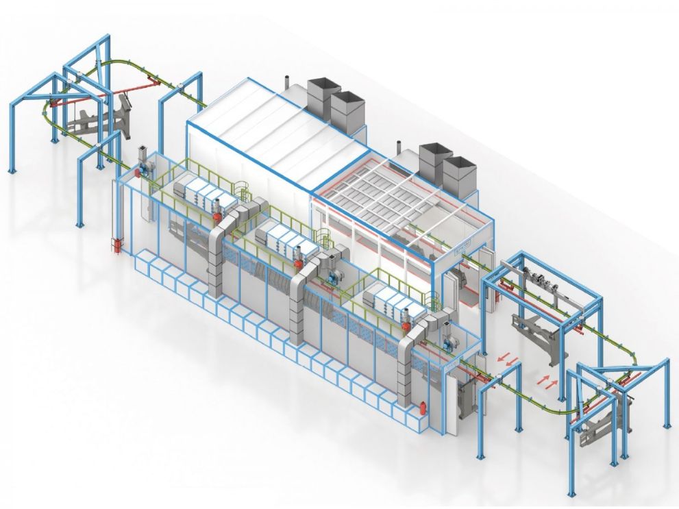 Покрасочные линии производства: преимущества и применение