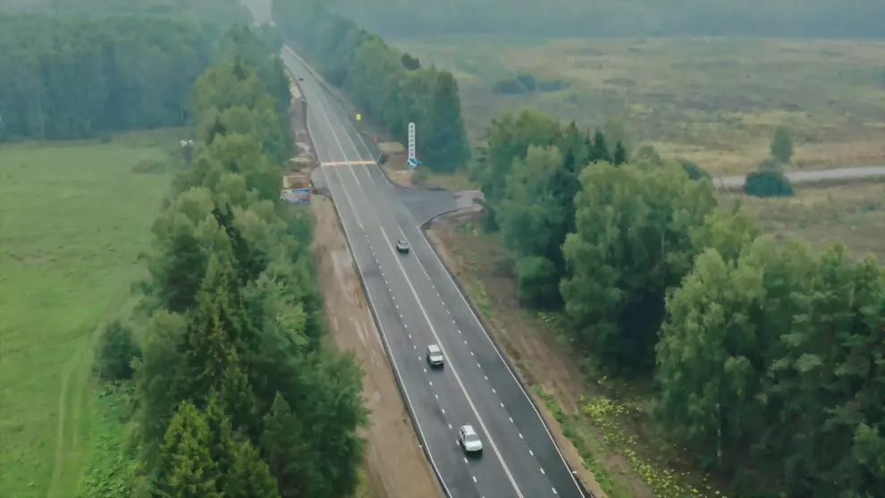 Более 13 км трассы Р...