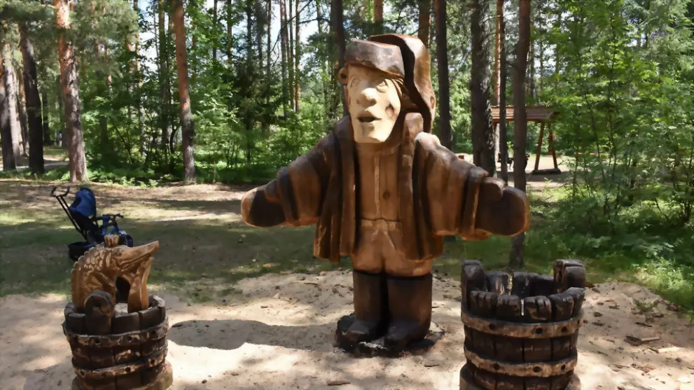 В гусевском лесопарк...