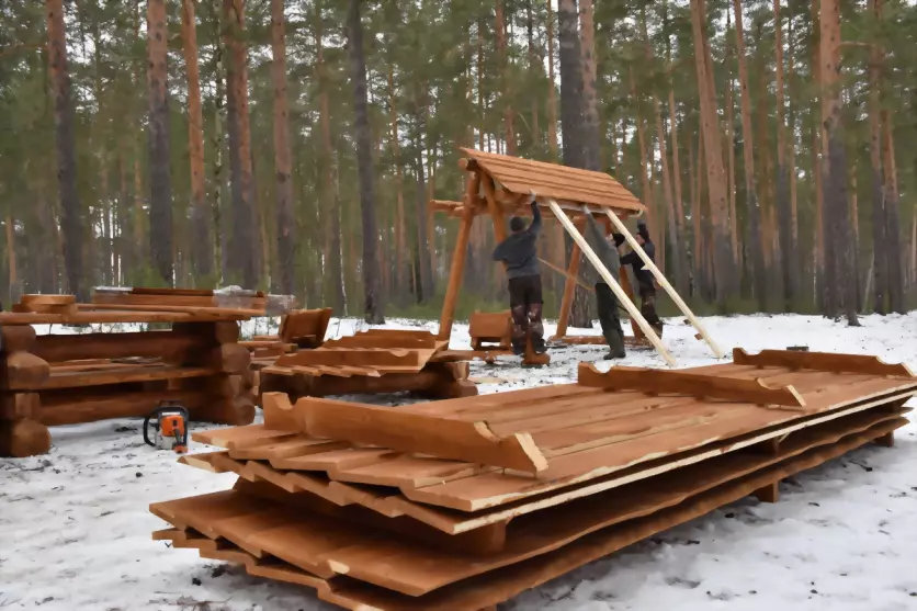 В гусевском лесопарк...