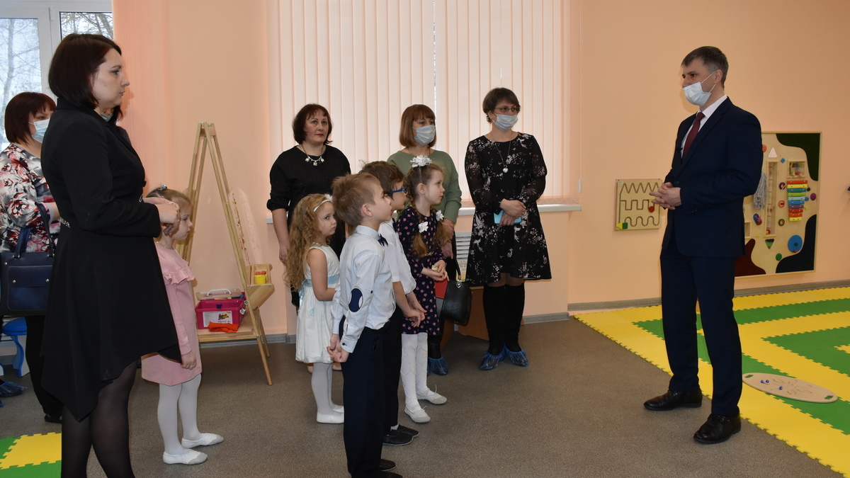Главе города Алексею Соколову представили доступную образовательную среду в детском саду № 9