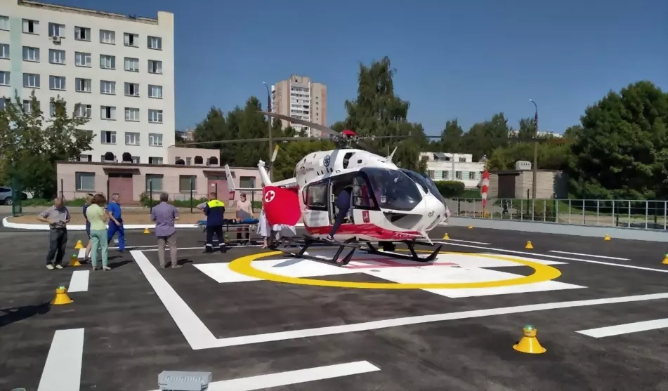 Вертолётная площадка...