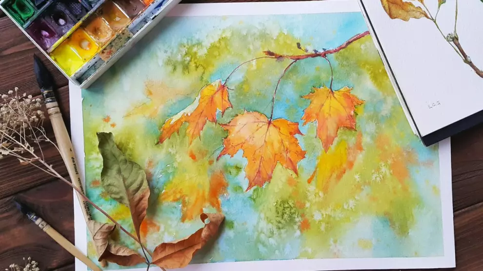 «Золотая осень» мастер-класс по  живописи  (по Пушкинской карте)