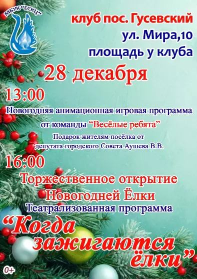 Новогодняя анимационная игровая программа от команды «Веселые ребята»