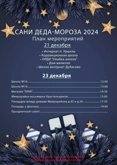 Сани Деда-Мороза 2024