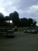 Пожар на пилораме по ул.Калинина, 55 (рядом с Роддомом) - 2 