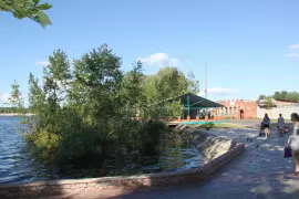 Новый плавучий остров. Фото от 7 июля 2014 г.