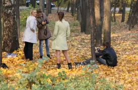 Фото-охотники на привале