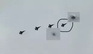 НЛО над нашим городом. Фото любезно предоставил Сергей Чалов